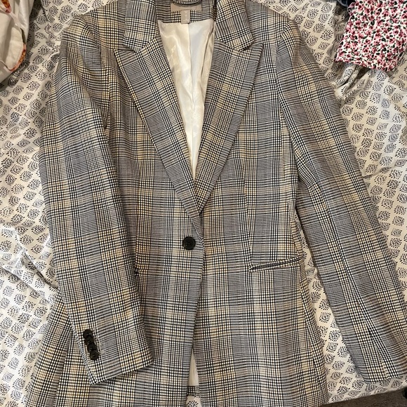 H&M Jackets & Blazers - Plaid Blazer